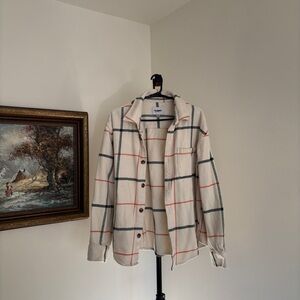 Plaid Button-Up Shirt